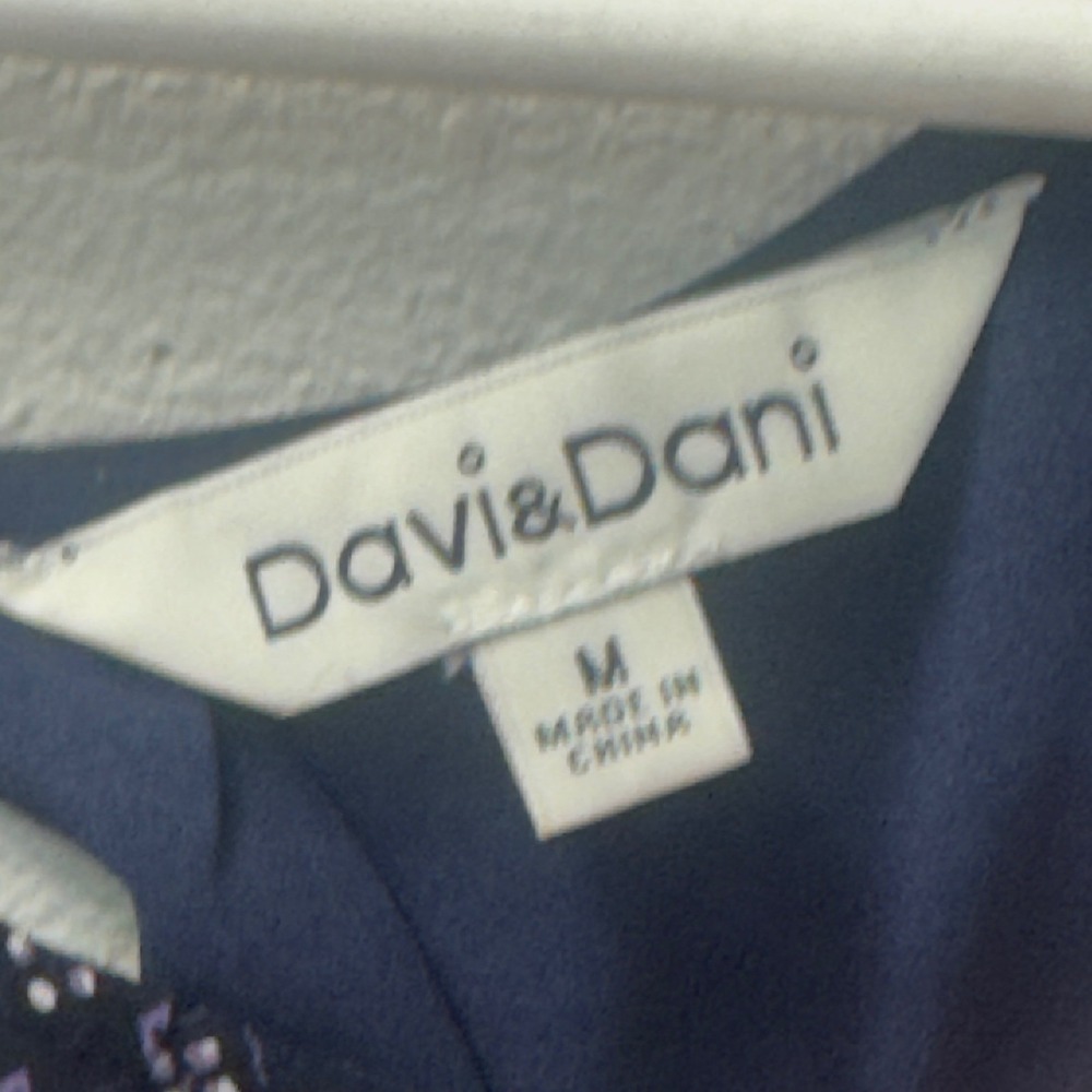 Davi & Dani Floral Paisley Shift Dress M Summer Boho Festival Coastal Flowy - Picture 10 of 10